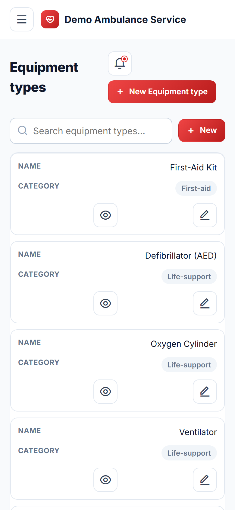 Ambulance Booking & Dispatch screenshot