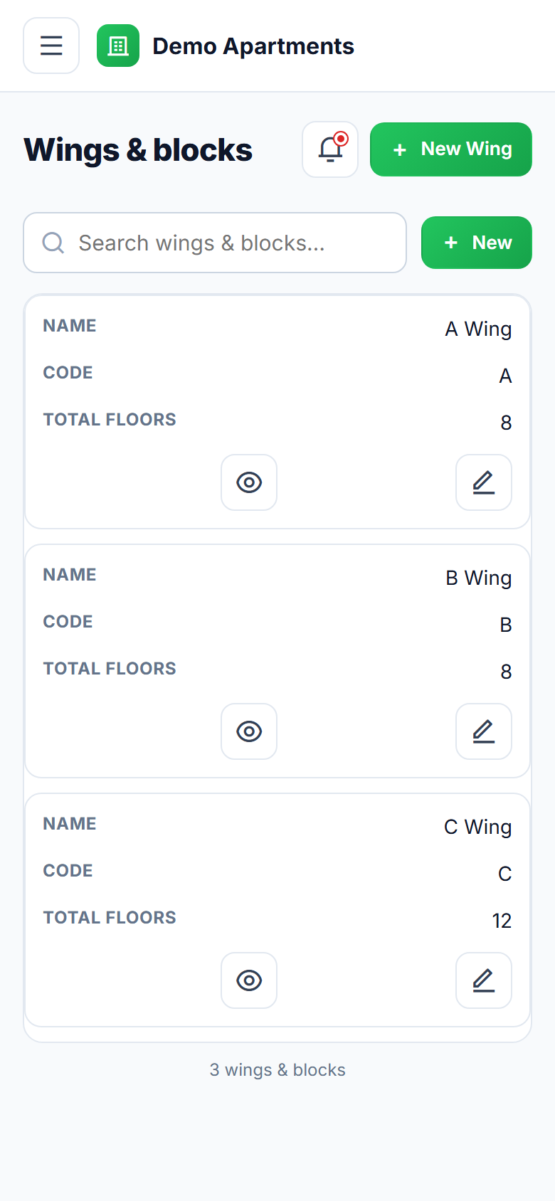 Apartment Society Management screenshot