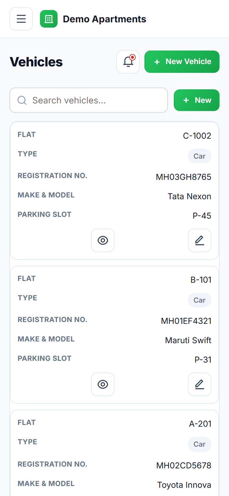Apartment Society Management screenshot