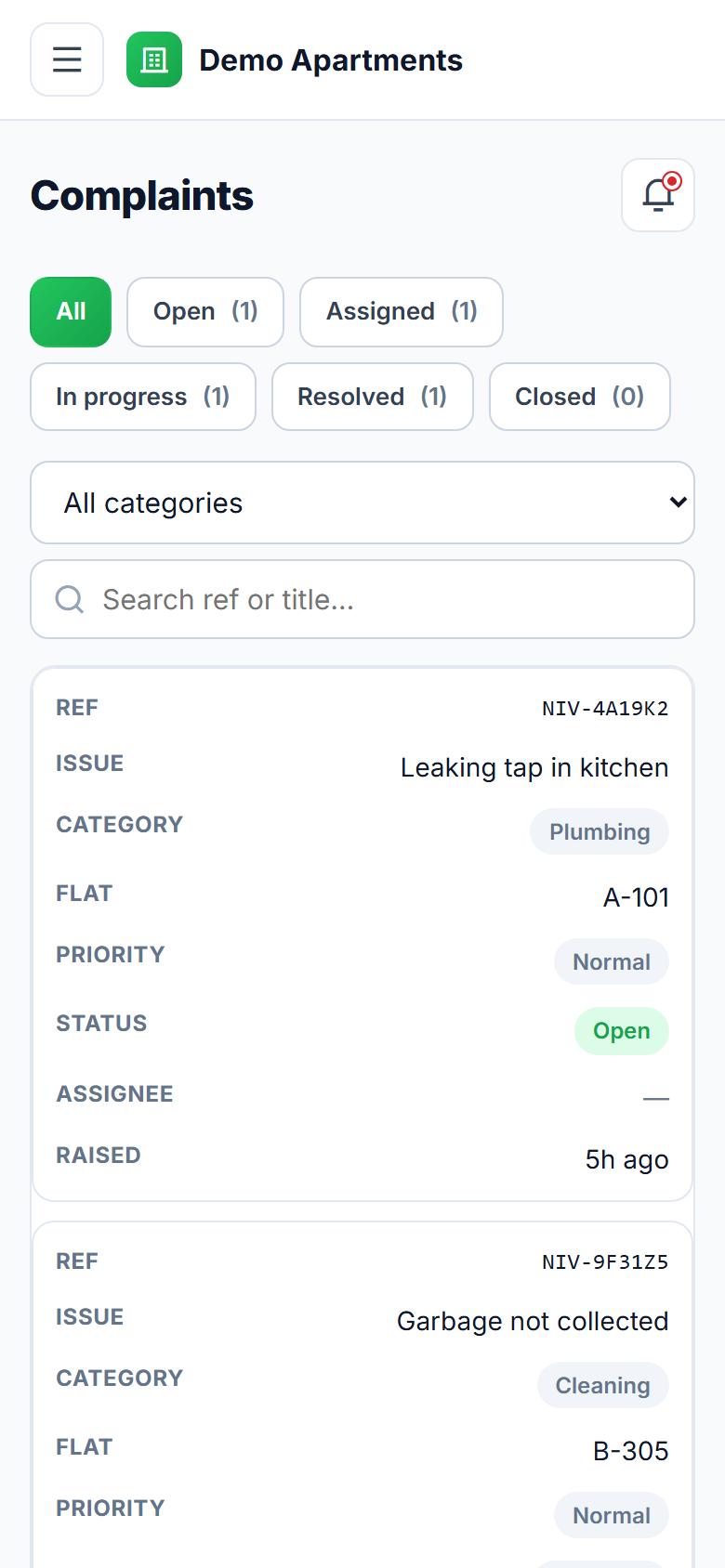 Apartment Society Management screenshot