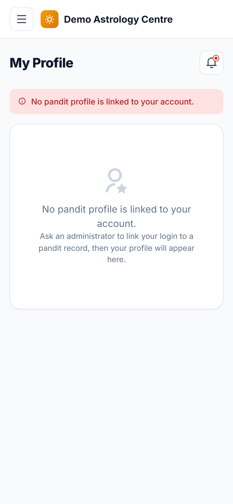 Astrology and Pandit Booking Software screenshot