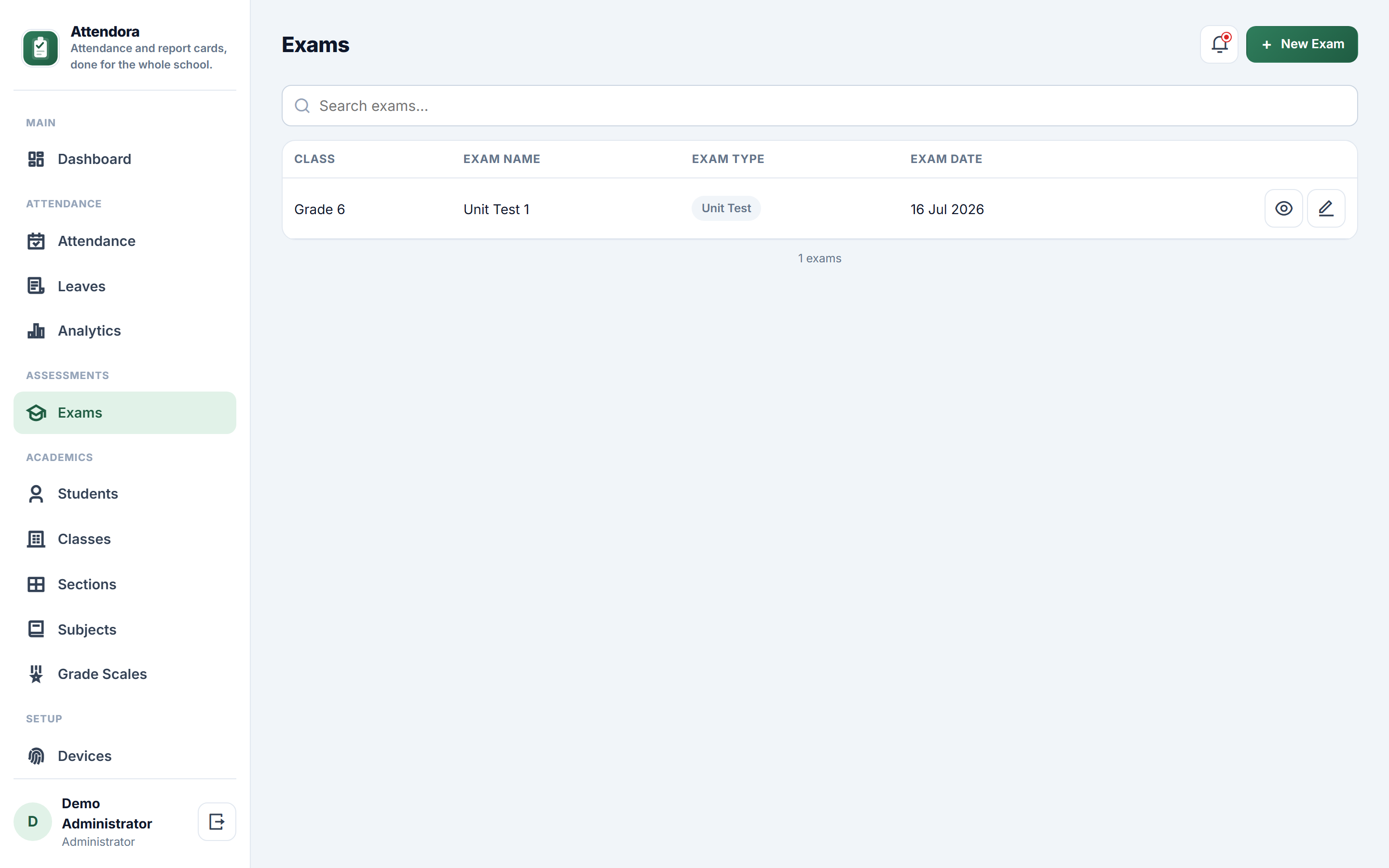 Attendora screenshot