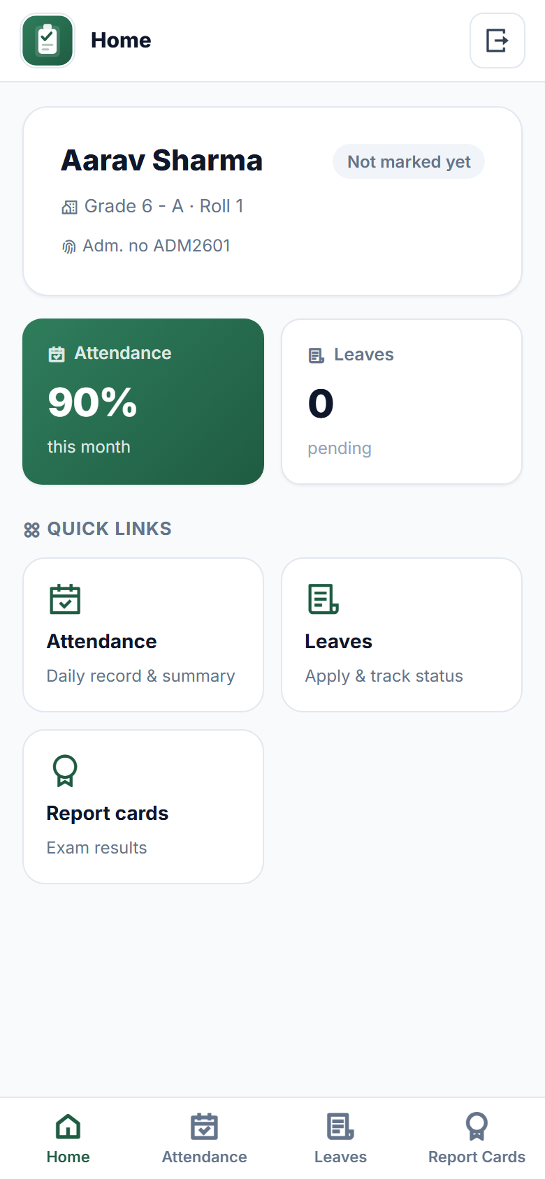 Attendora screenshot