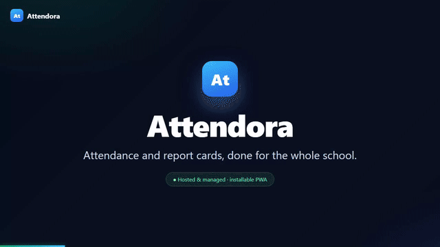 Attendora animated preview