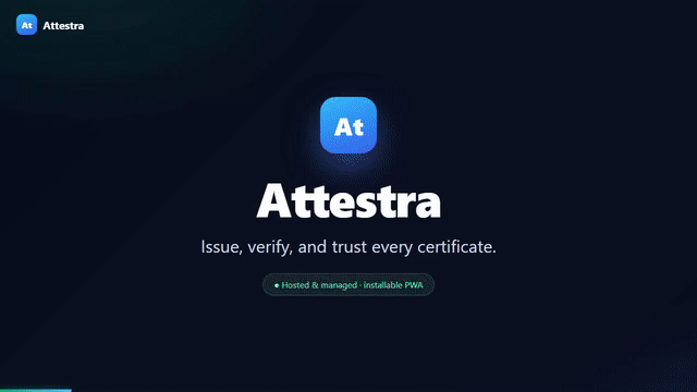 Attestra animated preview