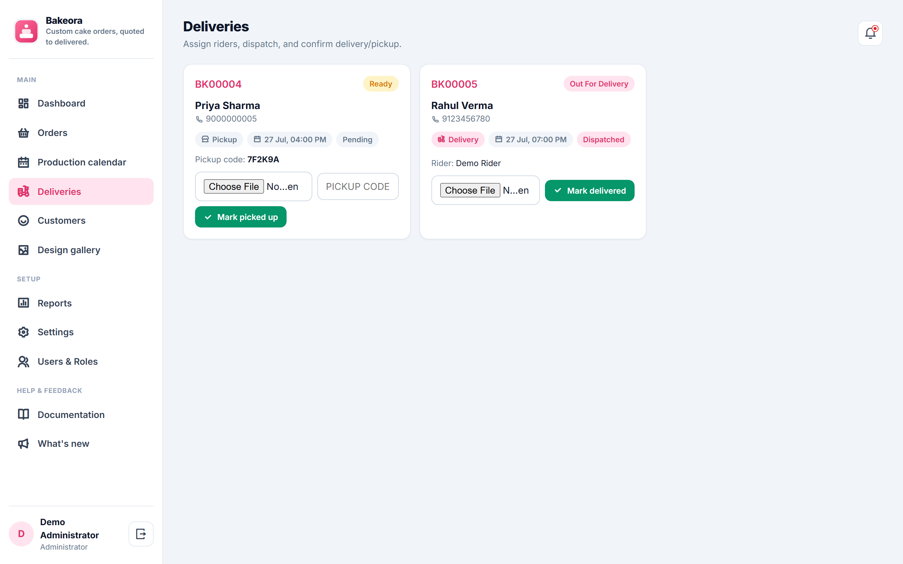 Bakeora screenshot
