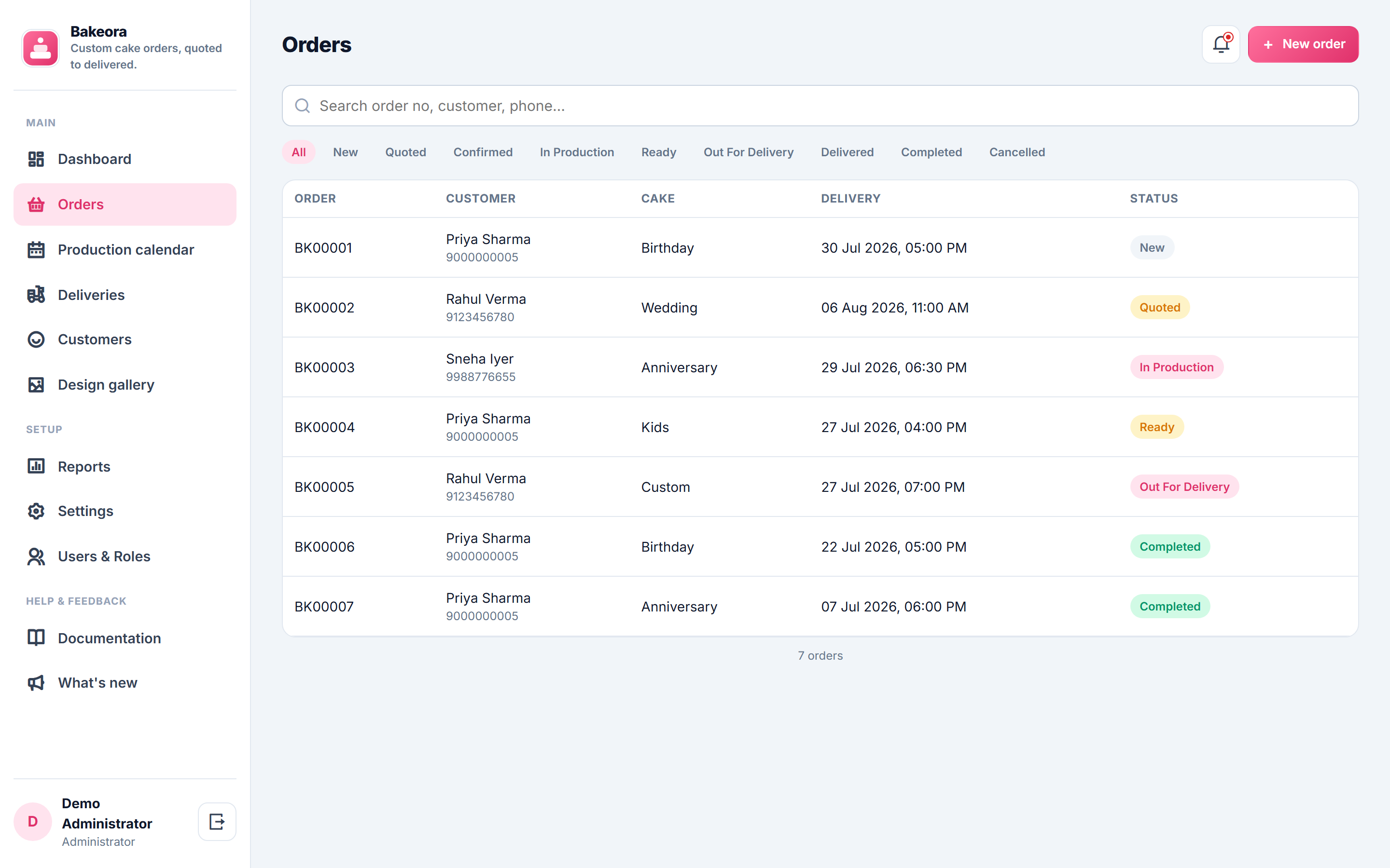 Bakeora screenshot