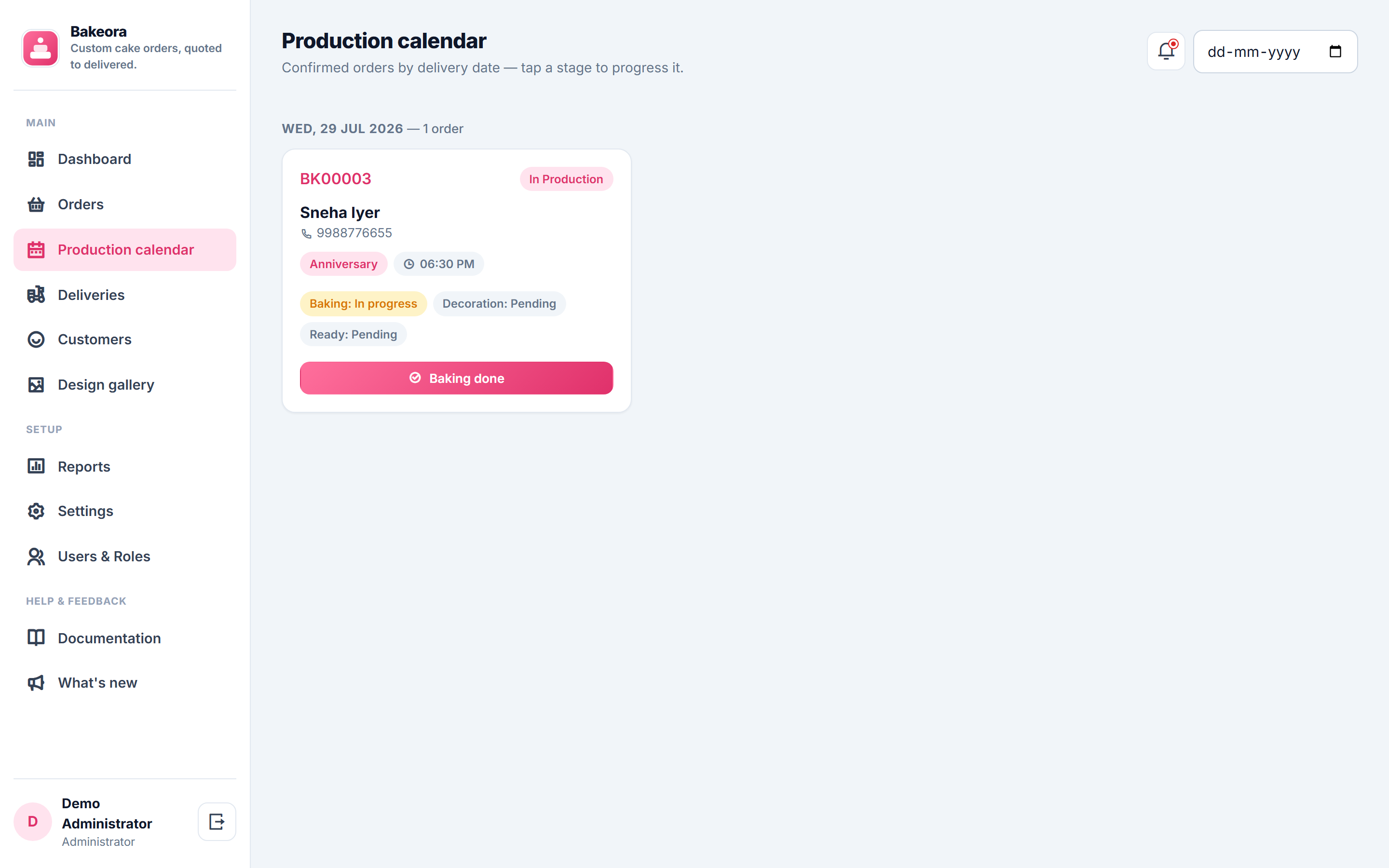 Bakeora screenshot