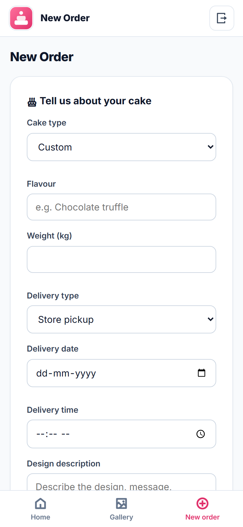 Bakeora screenshot