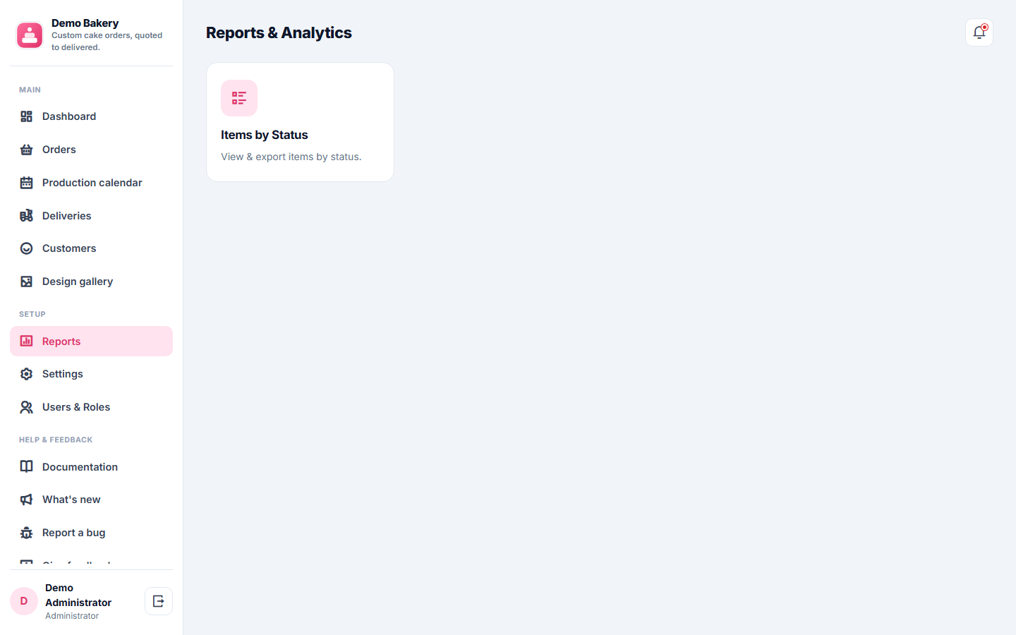 Bakery and Custom Cake Order Management Software screenshot