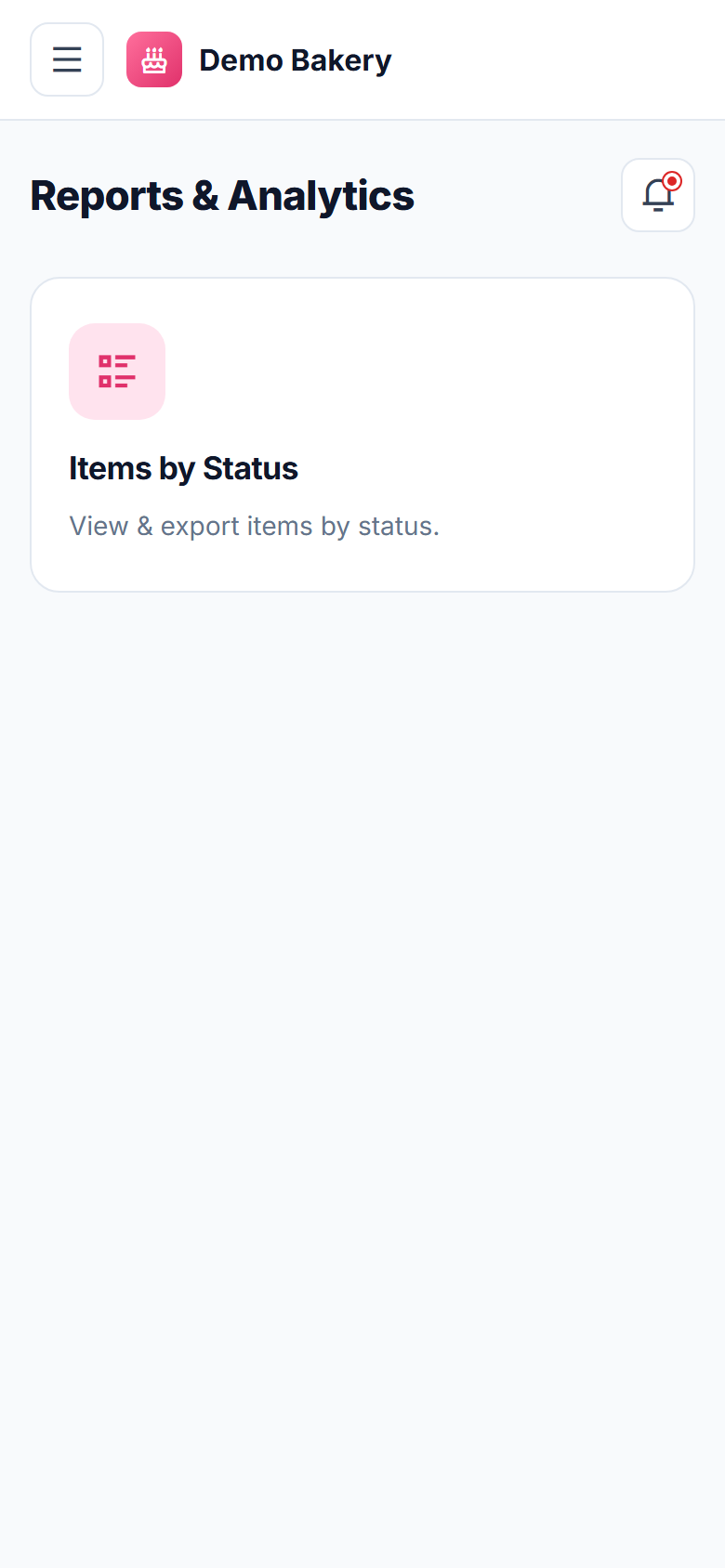 Bakery and Custom Cake Order Management Software screenshot