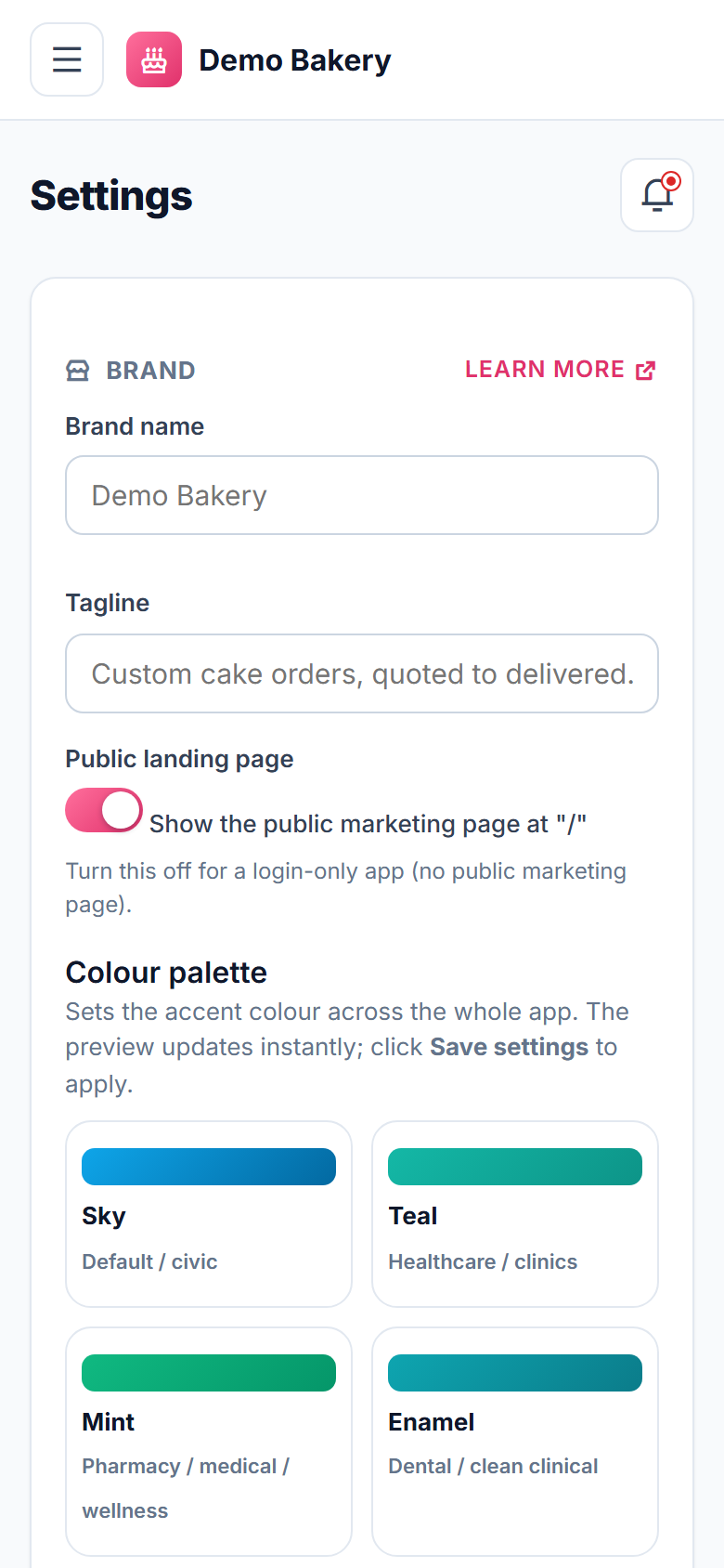 Bakery and Custom Cake Order Management Software screenshot