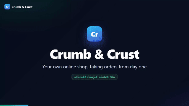 Bakery Online Store and Ordering Software animated preview
