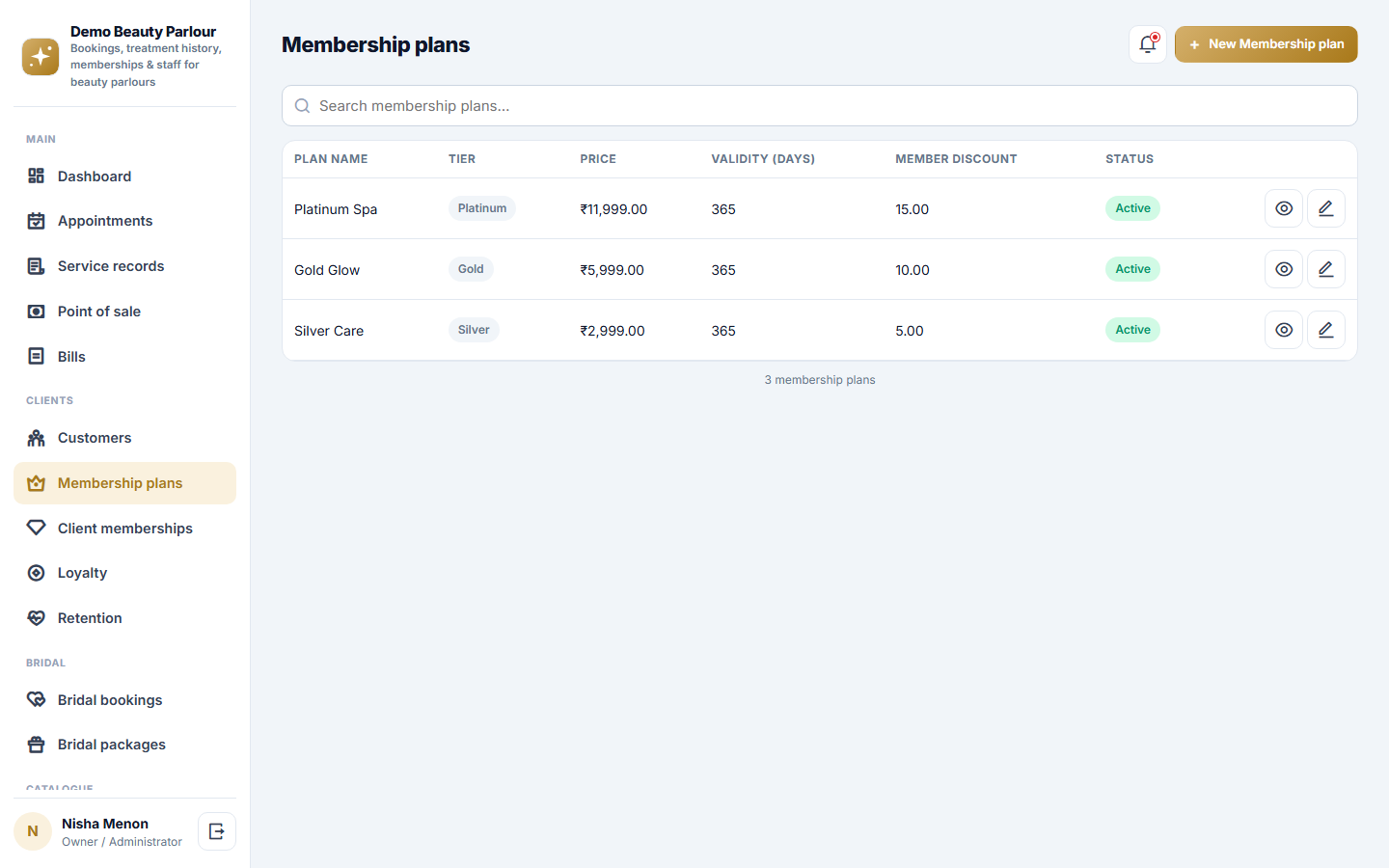 Beauty Parlour Management Software screenshot