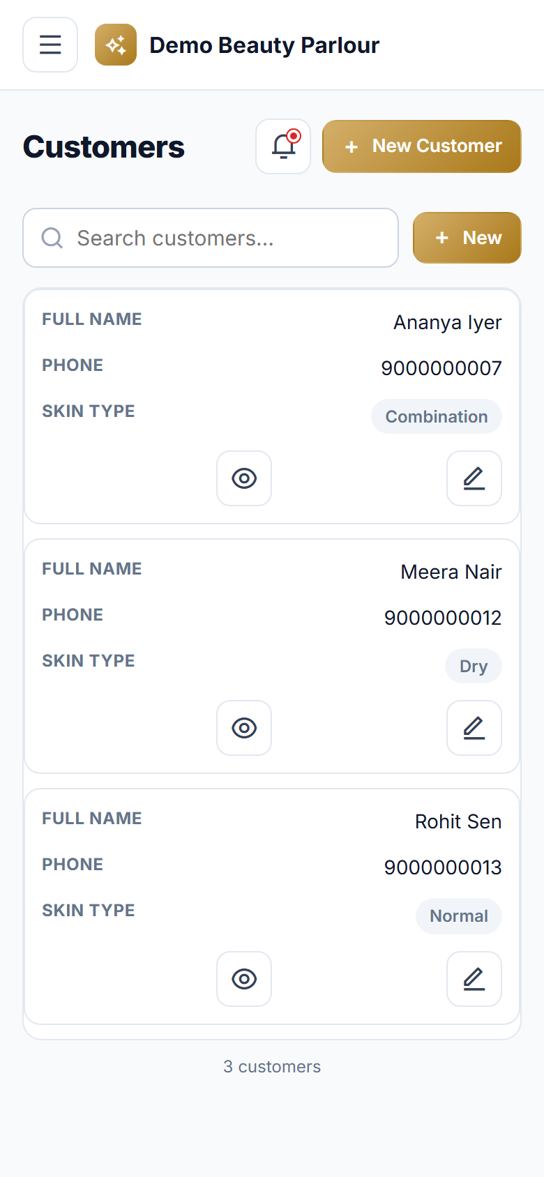 Beauty Parlour Management Software screenshot