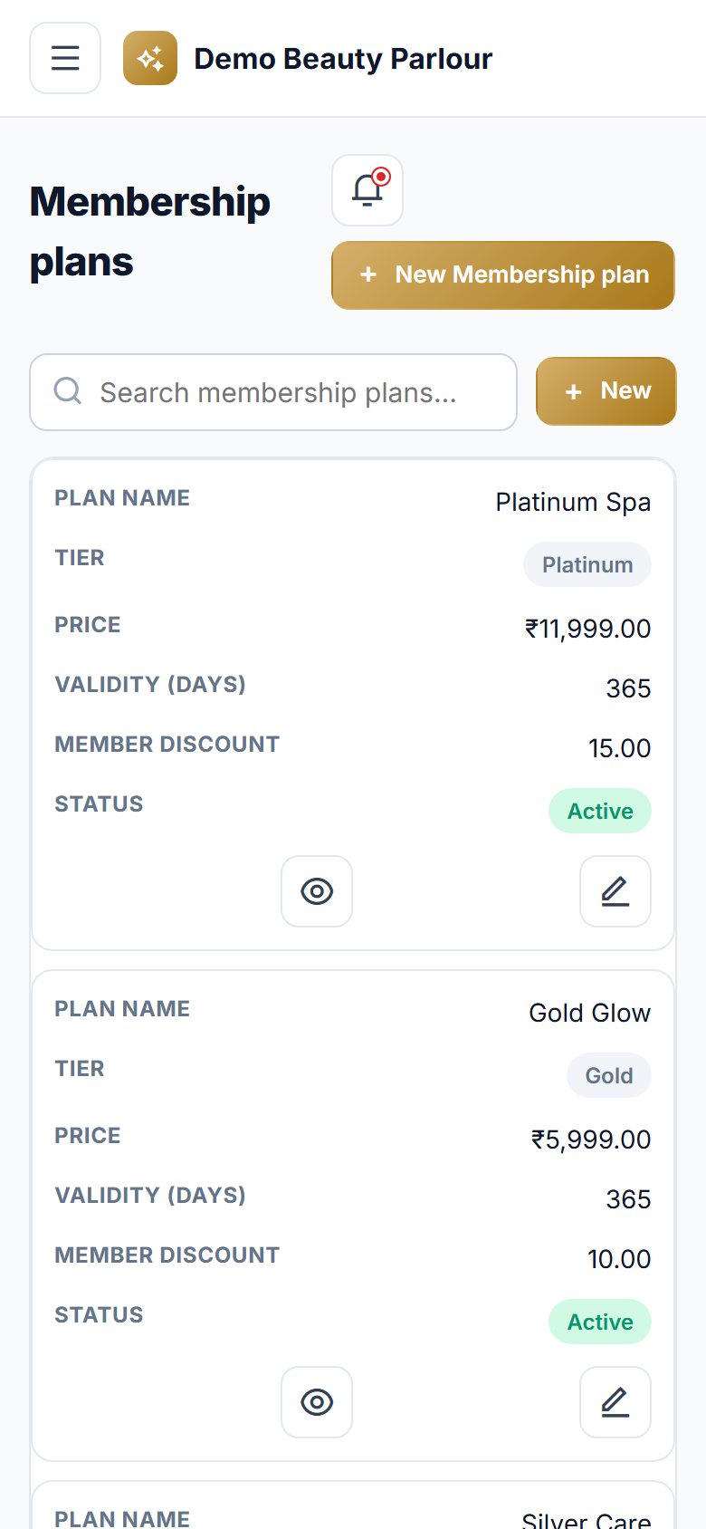 Beauty Parlour Management Software screenshot