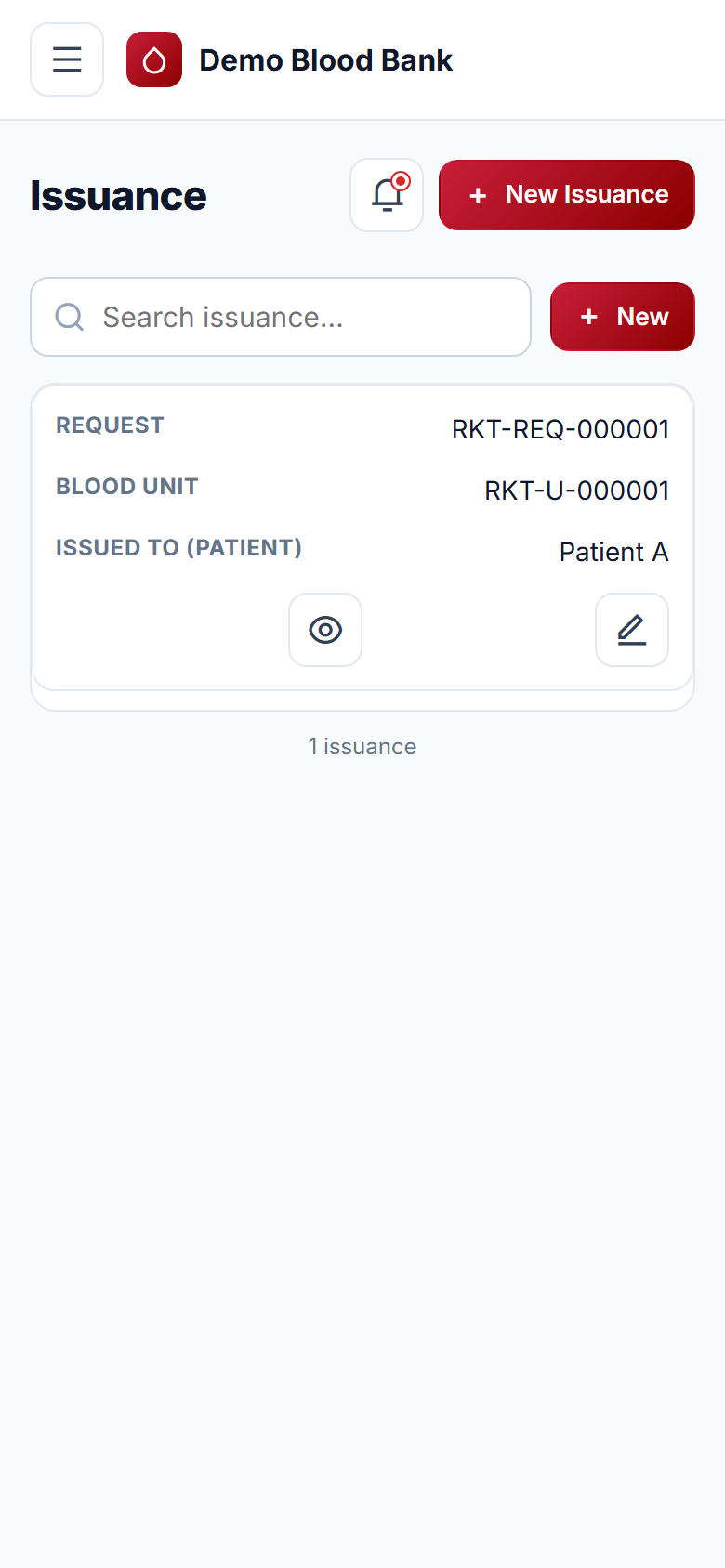 Blood Bank Management screenshot
