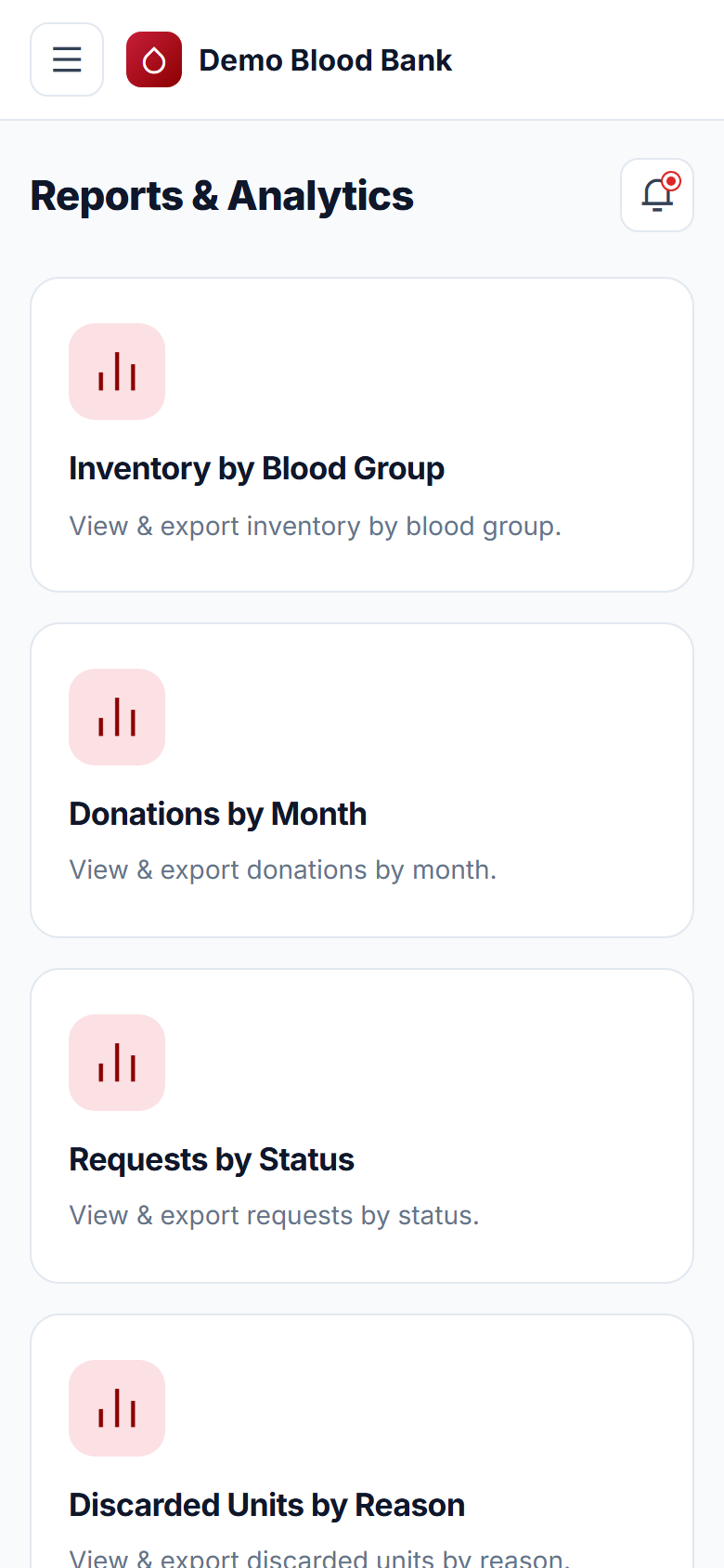 Blood Bank Management screenshot