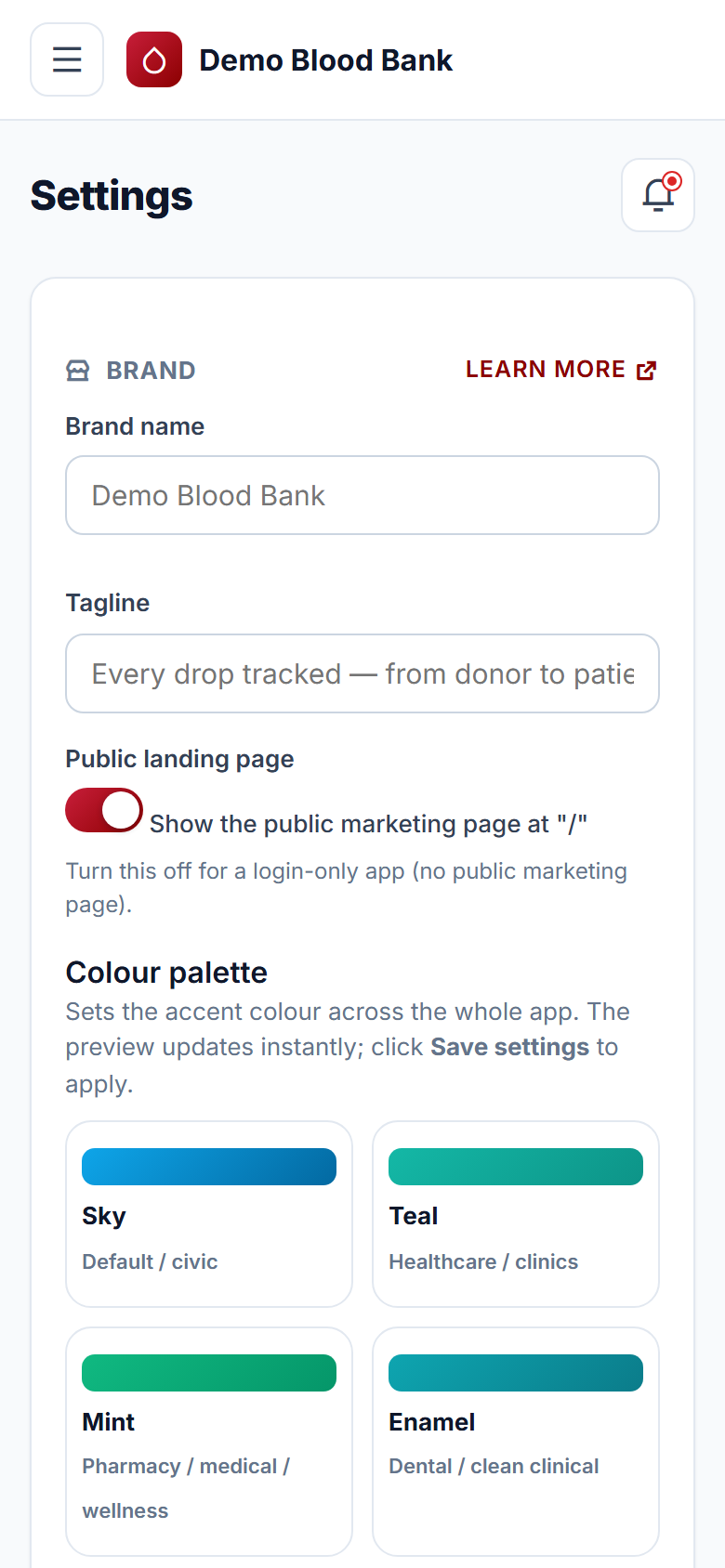 Blood Bank Management screenshot