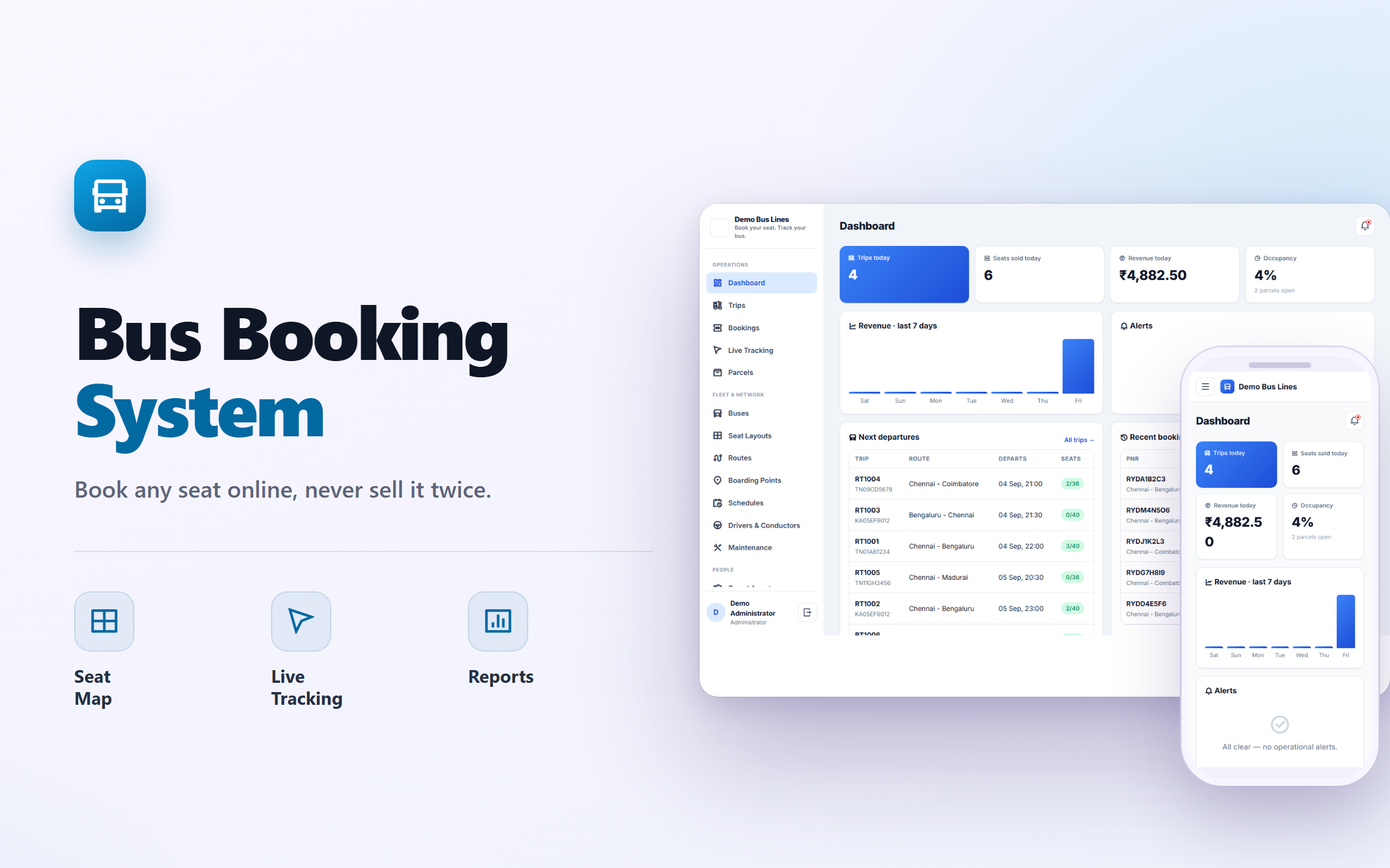 Bus Booking & Transport Management System
