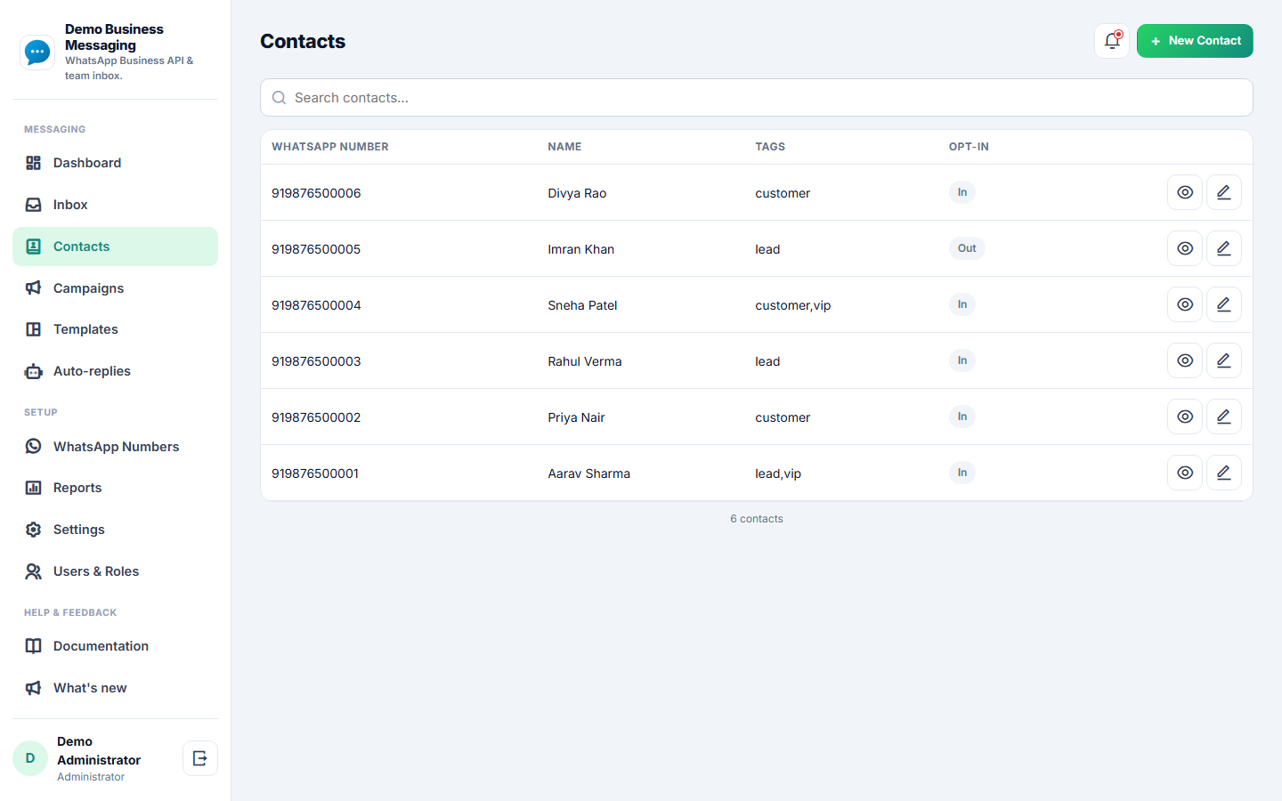Business Messaging API & Team Inbox Platform screenshot