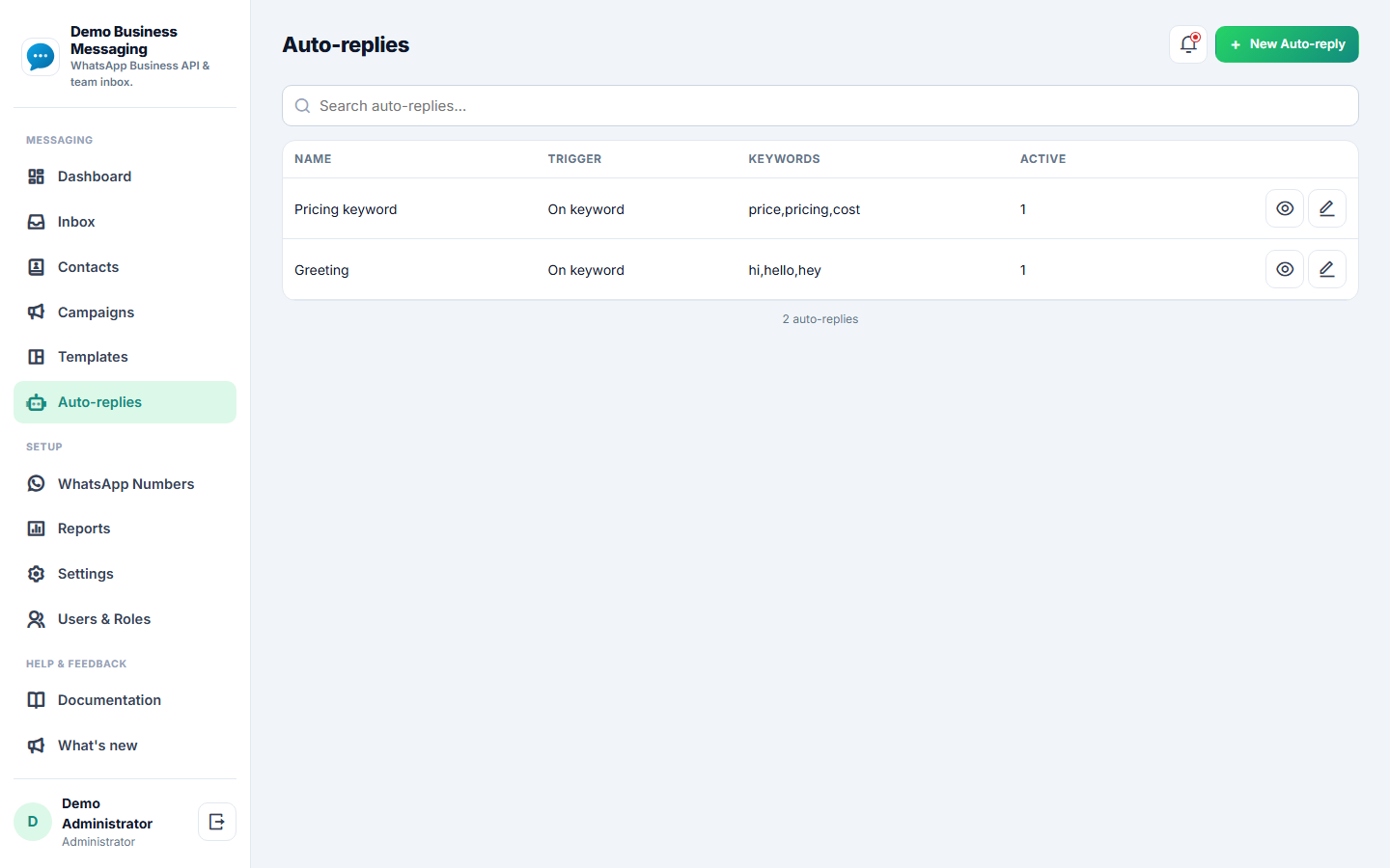 Business Messaging API & Team Inbox Platform screenshot