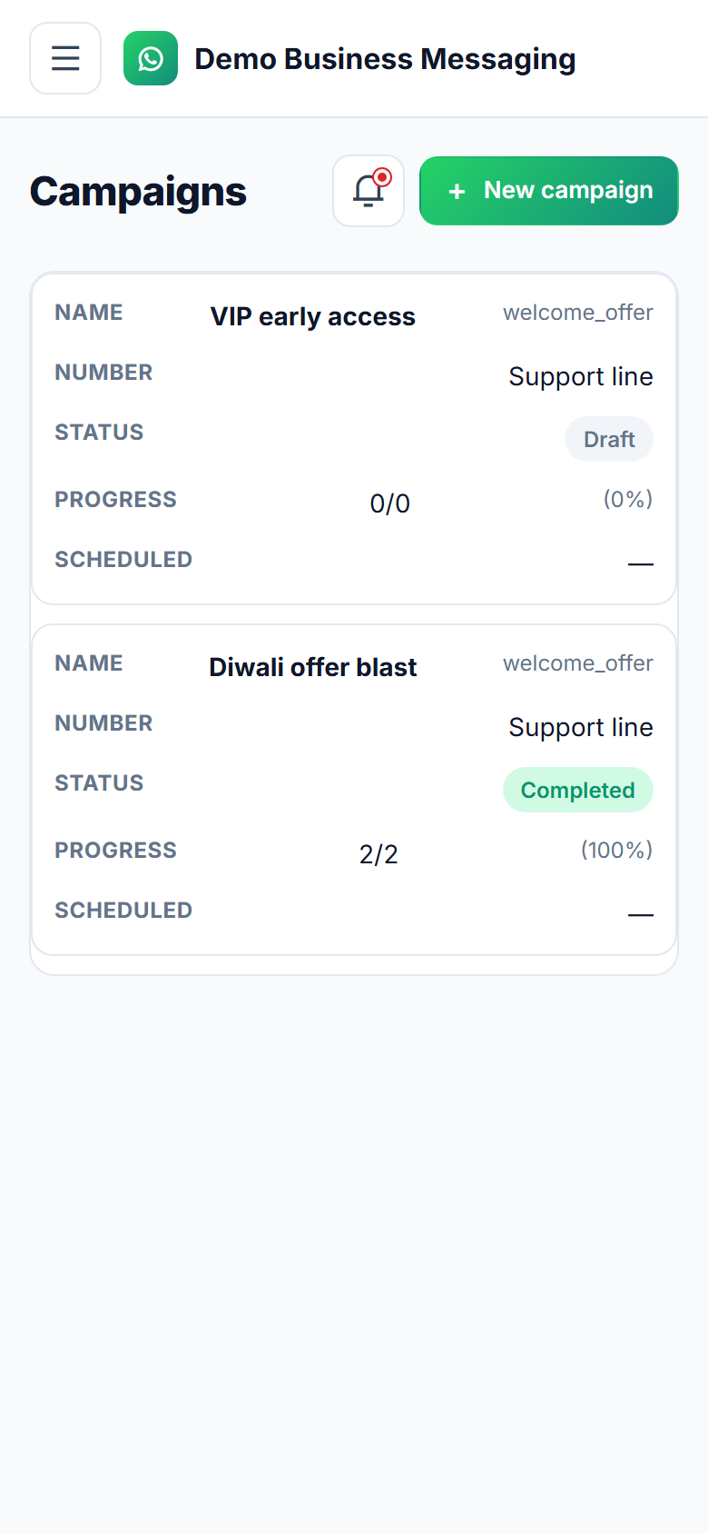 Business Messaging API & Team Inbox Platform screenshot