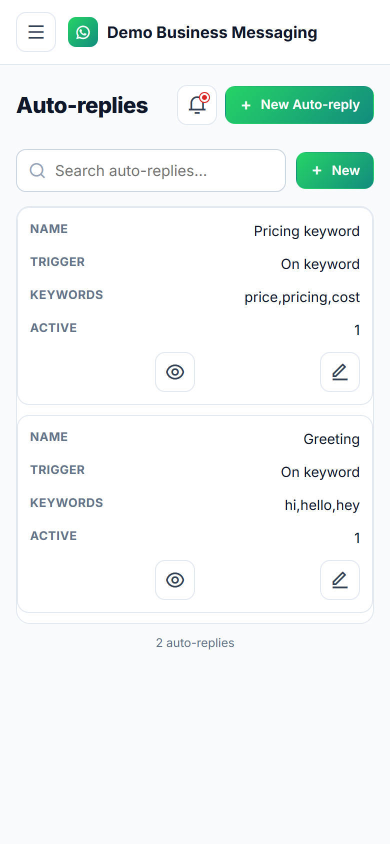 Business Messaging API & Team Inbox Platform screenshot