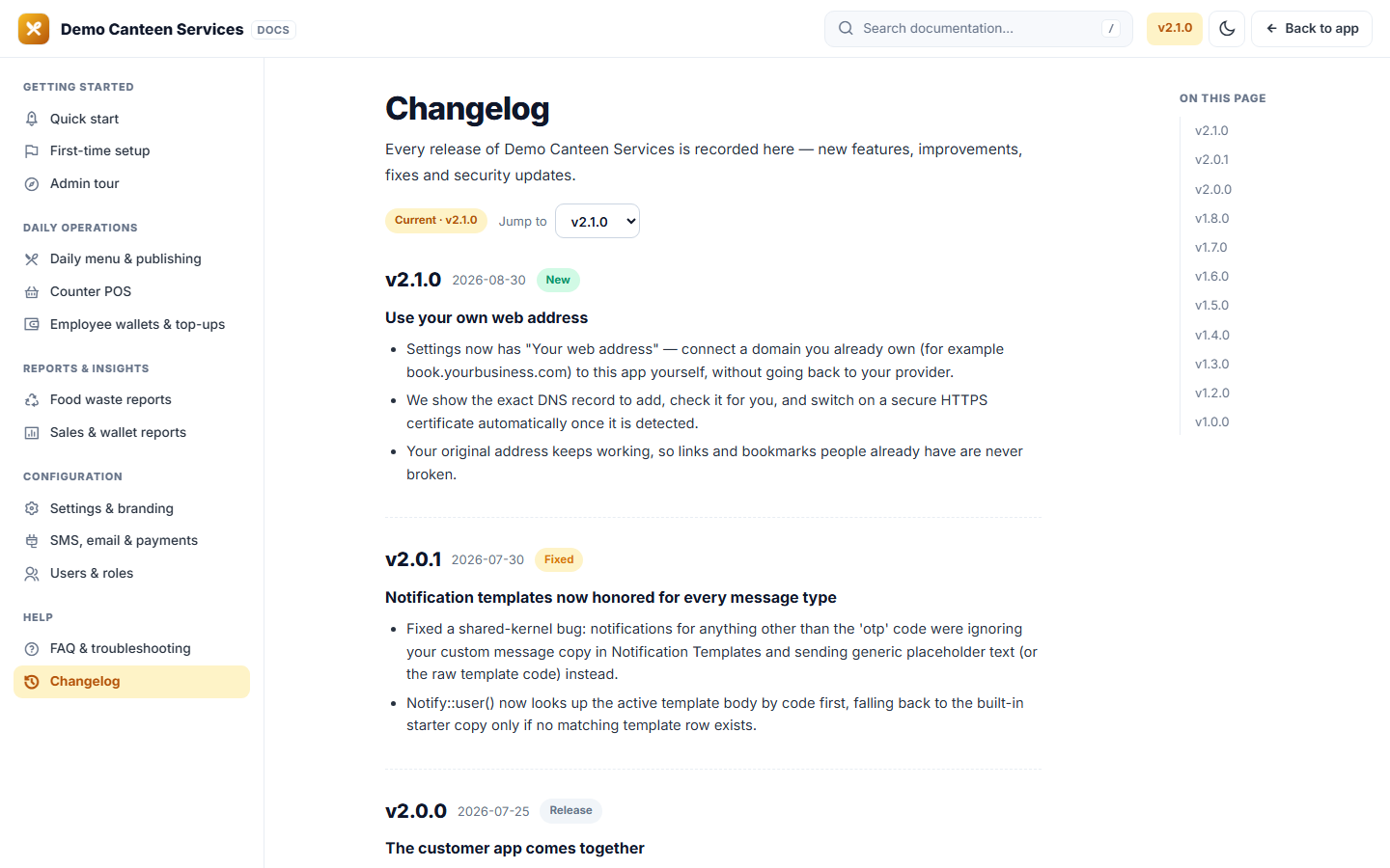 Canteen Management, Cashless Wallet and Pre-Order Software screenshot