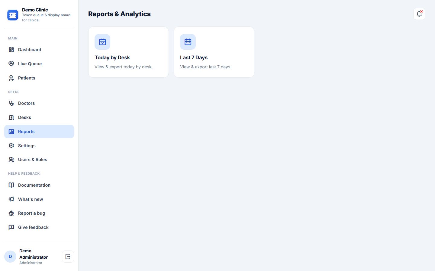 Queue Management System for Clinics screenshot