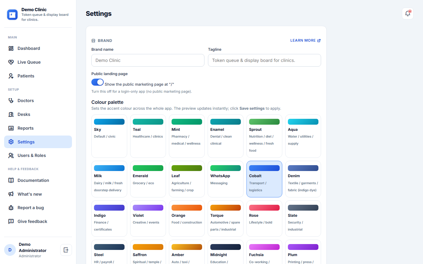 Queue Management System for Clinics screenshot