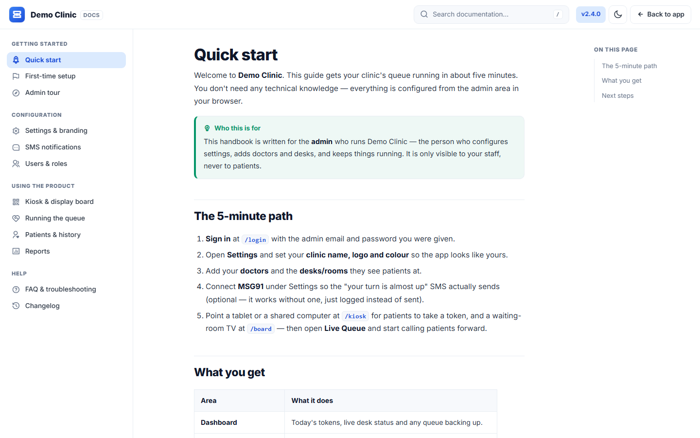 Queue Management System for Clinics screenshot