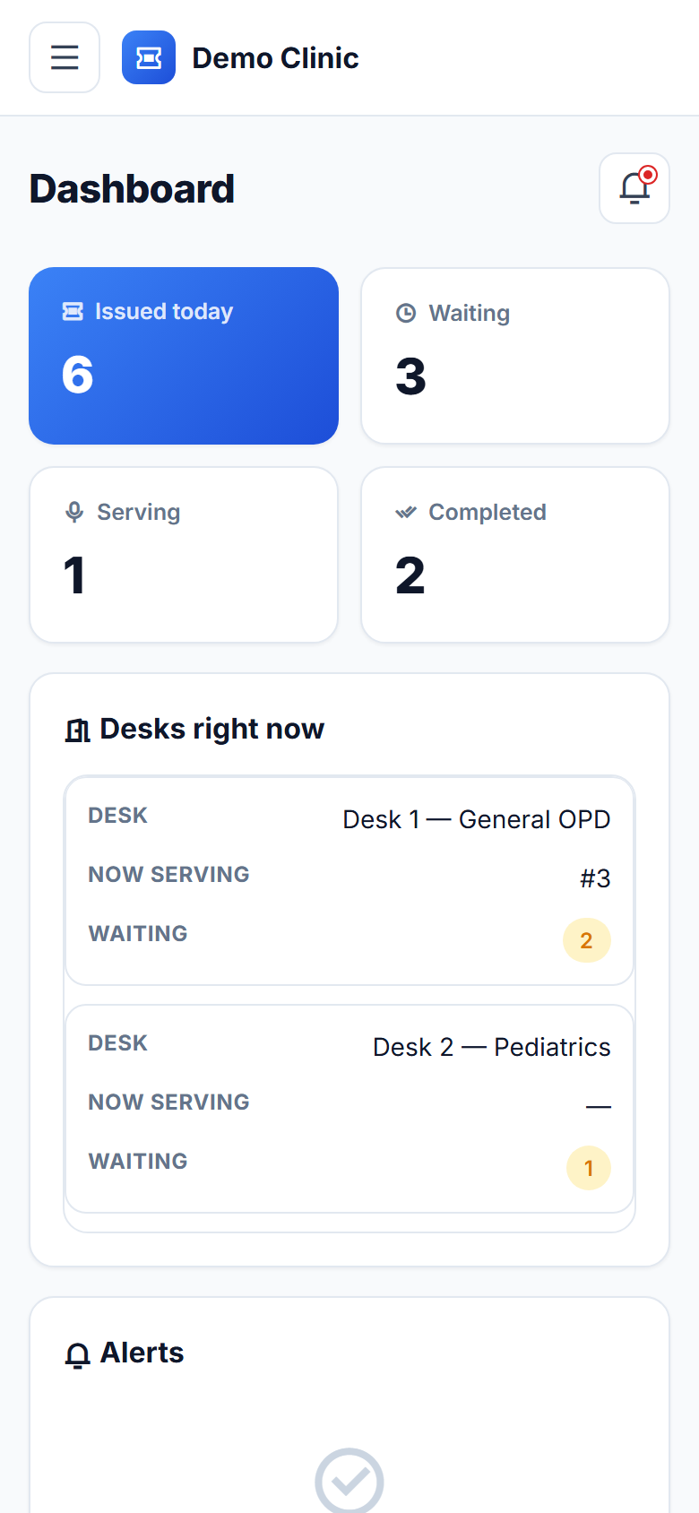 Queue Management System for Clinics screenshot