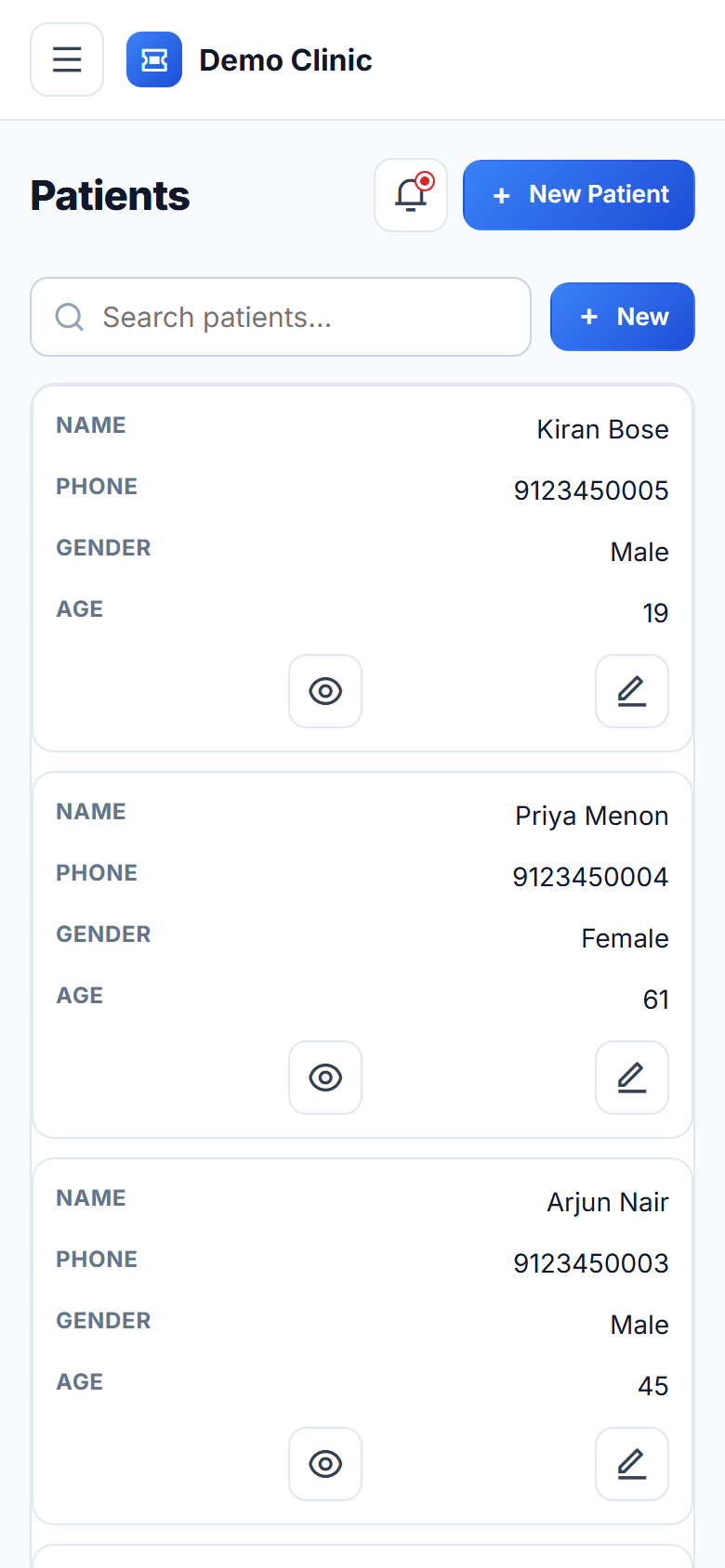 Queue Management System for Clinics screenshot