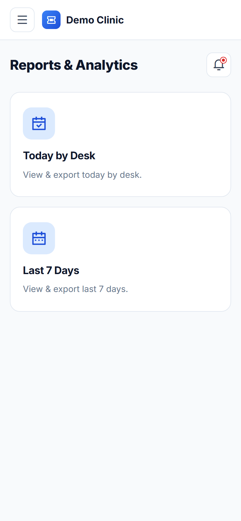 Queue Management System for Clinics screenshot