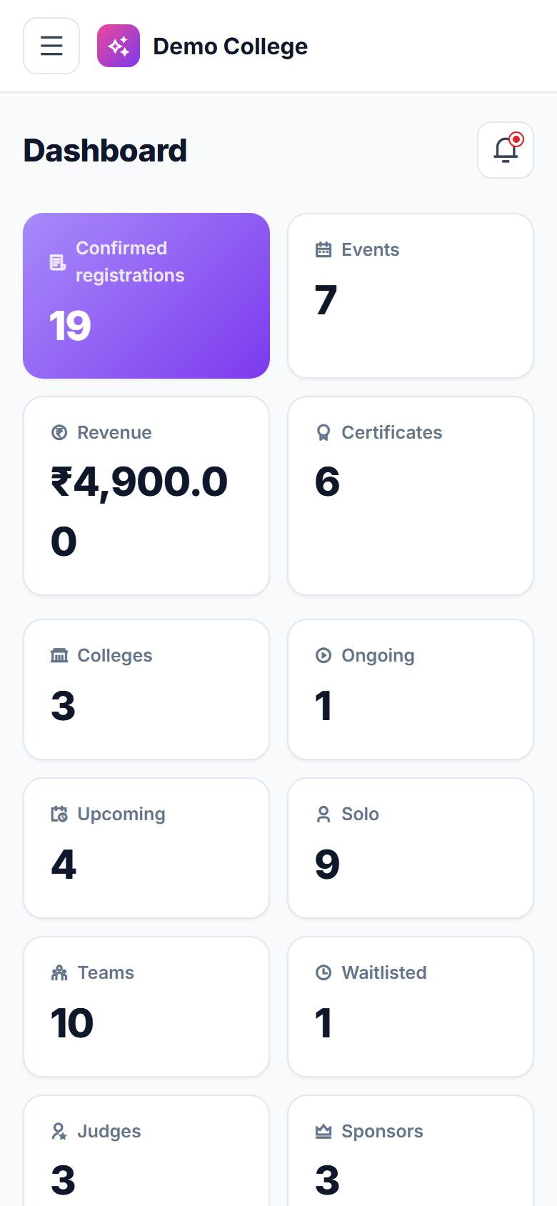College Event & Fest Management Software screenshot