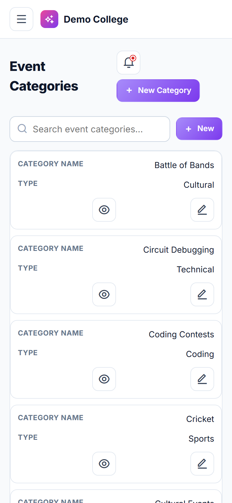 College Event & Fest Management Software screenshot