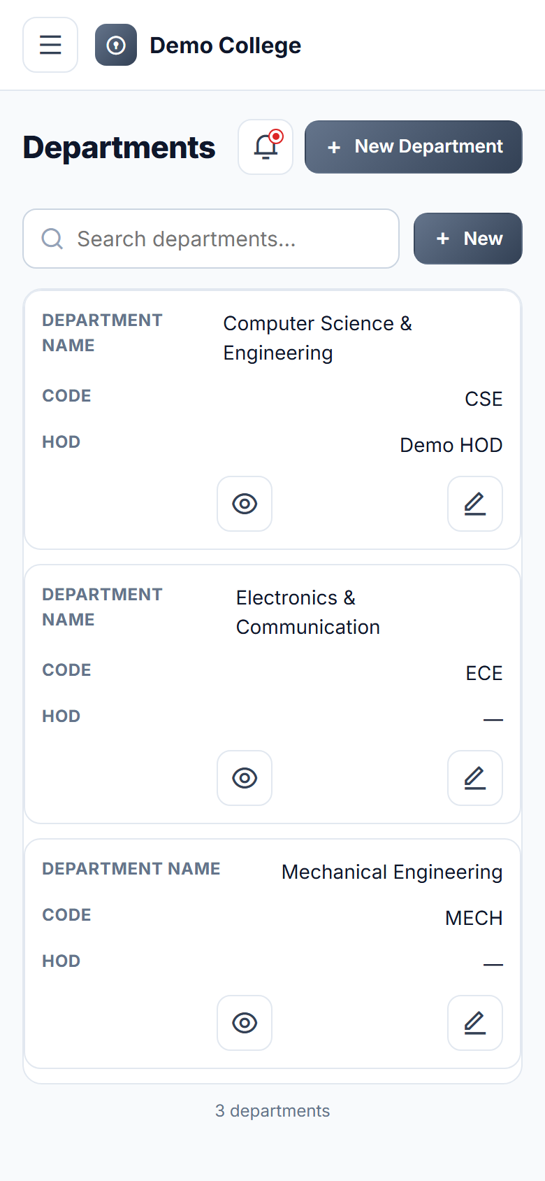 College Outpass & Gate Pass Management Software screenshot