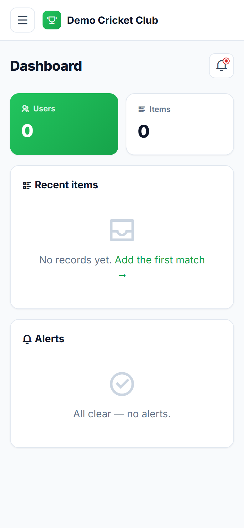 Cricket Scoring & Tournament Management Software screenshot