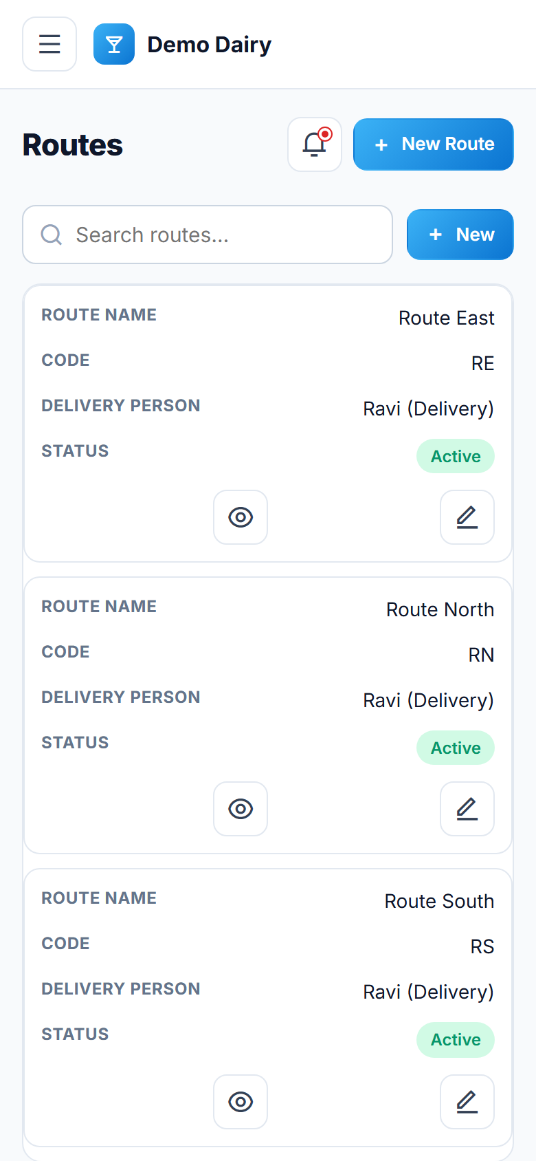 Milk & Dairy Subscription, Delivery and Billing Software screenshot