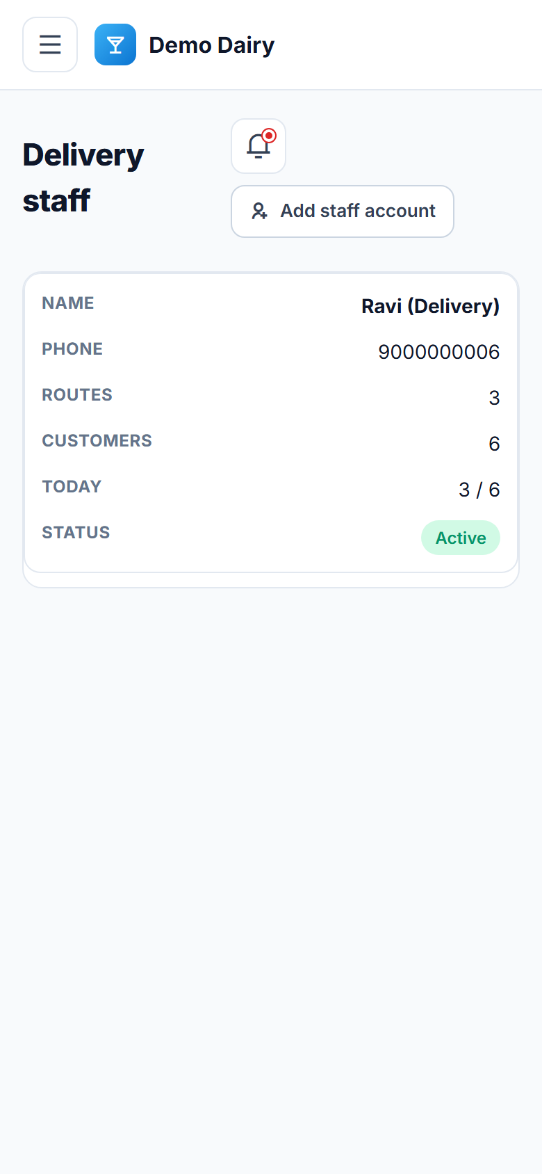 Milk & Dairy Subscription, Delivery and Billing Software screenshot