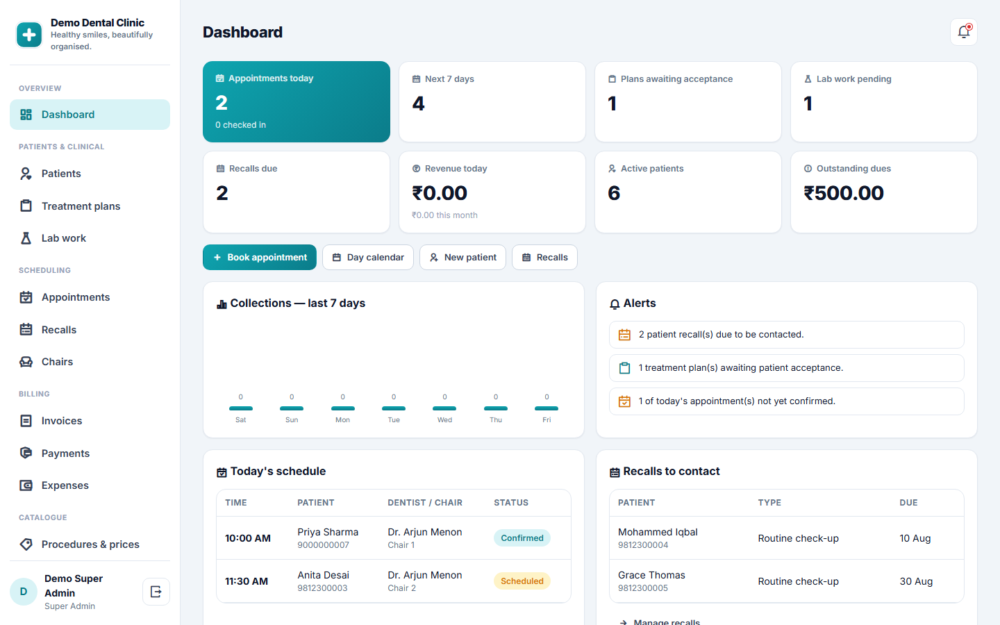 Dental Clinic Management Software screenshot