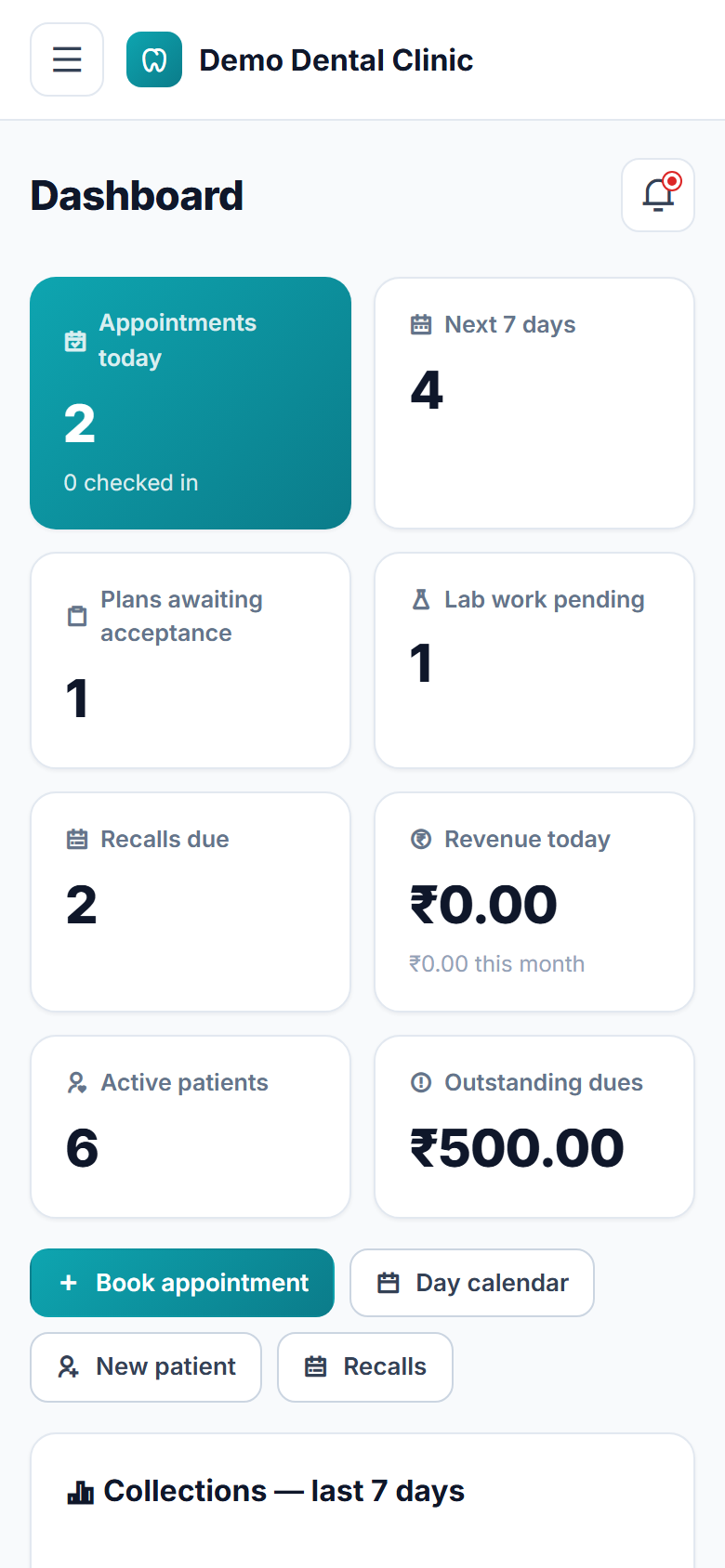 Dental Clinic Management Software screenshot