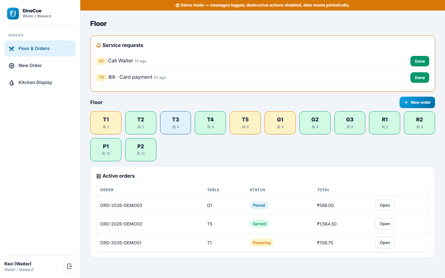 DineCue screenshot