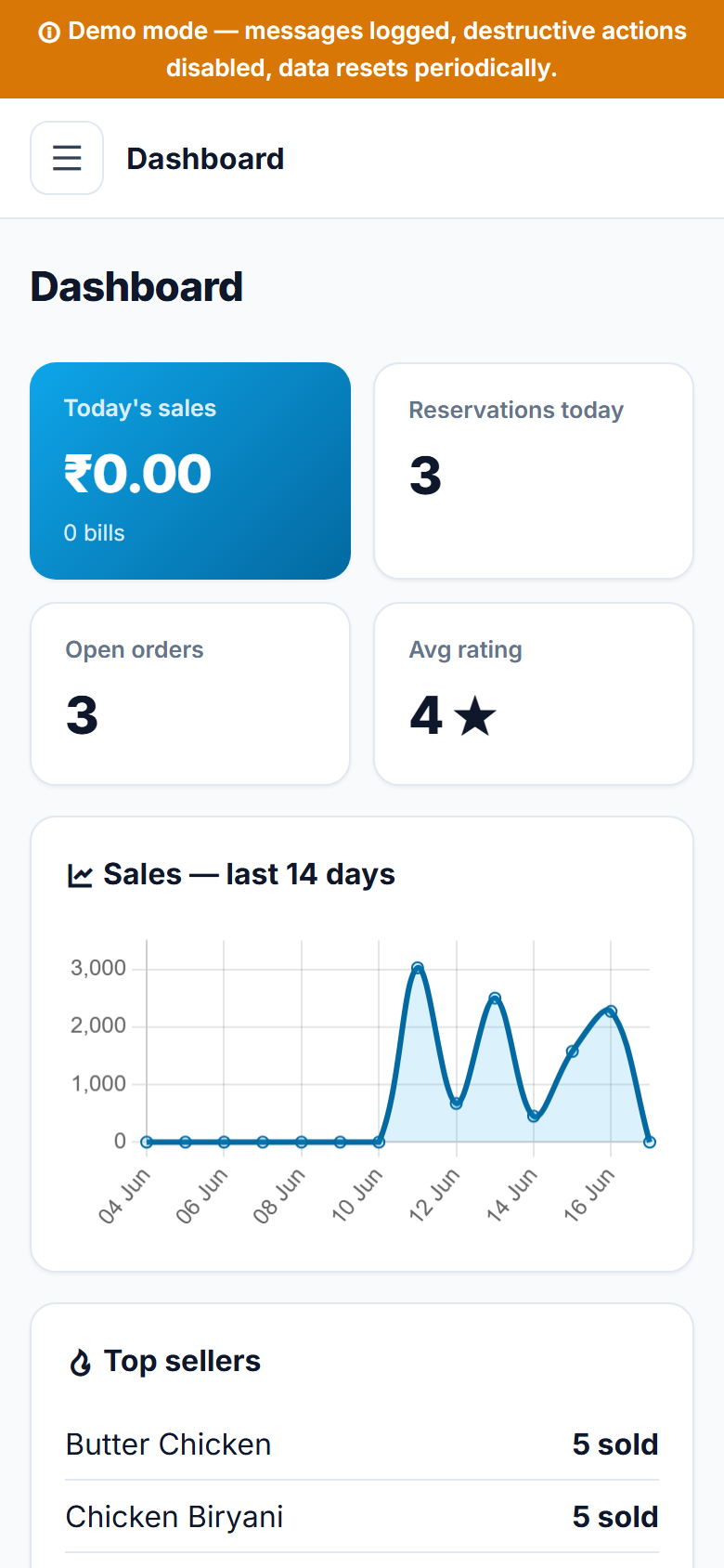 DineCue screenshot