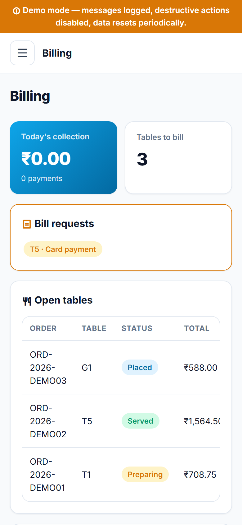 DineCue screenshot
