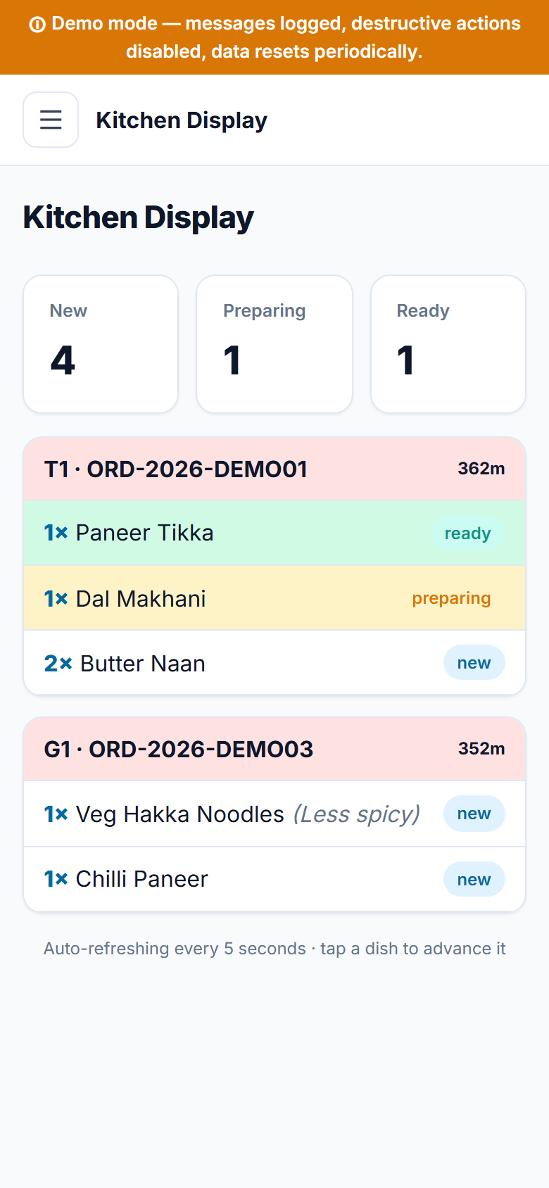 DineCue screenshot