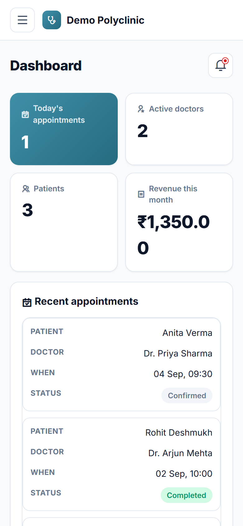Doctor Appointment Booking Software screenshot