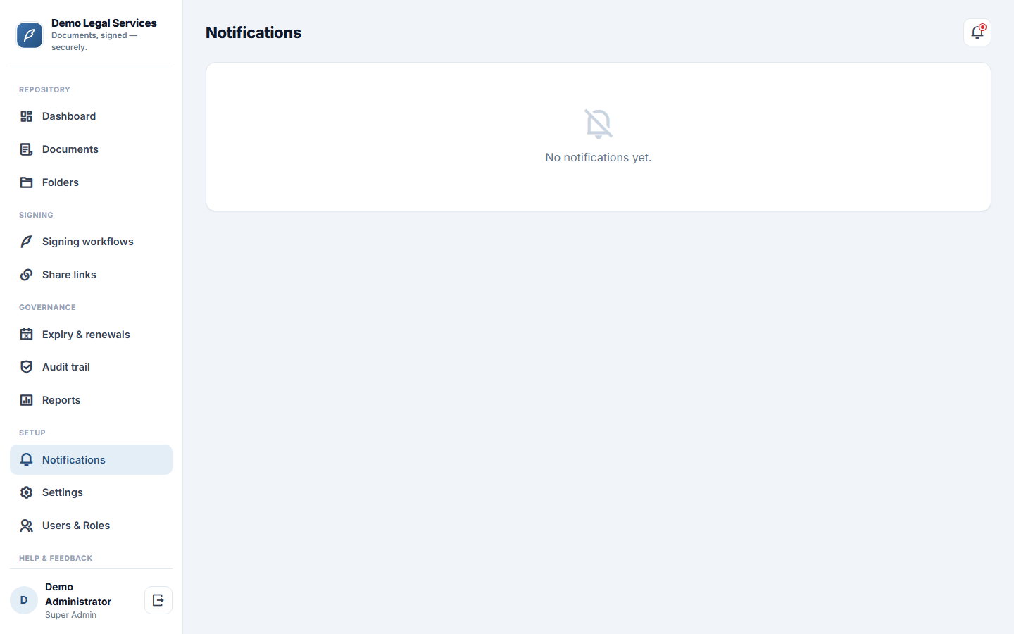 Document Management & E-Signature Software screenshot
