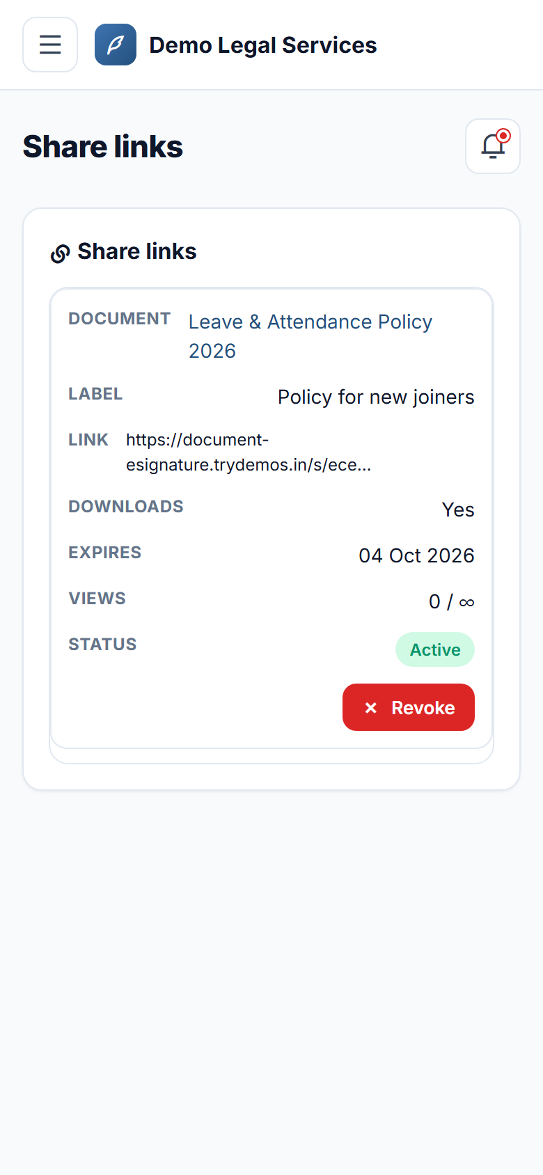 Document Management & E-Signature Software screenshot